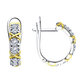 Серьги Diamant - Серебро 925, Фианит (арт. 94-120-01990-1)