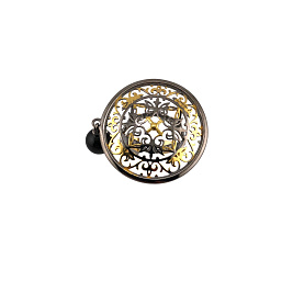 Кольцо Янтарная волна - Серебро 925, Янтарь (арт. 820997ч)