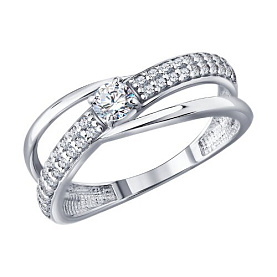 Кольцо Diamant - Серебро 925, Фианит (арт. 94-110-02412-1)
