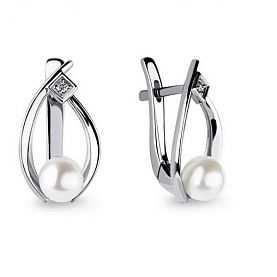 Серьги Platinum Lab. - Платина 950 (арт. ПС-292-01)