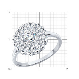 Кольцо Diamant - Серебро 925, Фианит (арт. 94-110-02407-1)