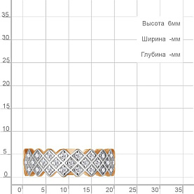 Кольцо Аквамарин - Серебро 925, Фианит (арт. 600601А.6)