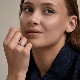 Кольцо SOKOLOV - Серебро 925, Фианит (арт. 94014864)