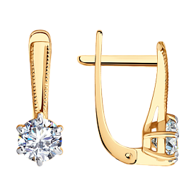 Серьги SOKOLOV - Золото 375, Фианит (арт. 029488-4)
