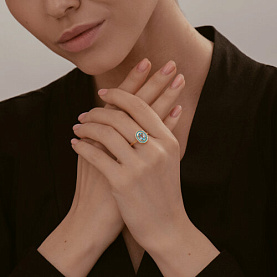 Кольцо Diamant - Золото 585, Топаз, Эмаль (арт. 51-310-02509-1)