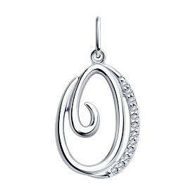 Подвеска Diamant - Серебро 925, Фианит (арт. 94-130-01378-1)