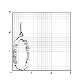 Подвеска SOKOLOV - Серебро 925, Фианит (арт. 94031373)