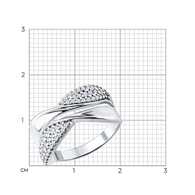 Кольцо SOKOLOV - Серебро 925, Фианит (арт. 94014834)