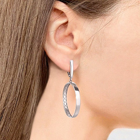 Серьги Аквамарин - Серебро 925 (арт. 34384.5)