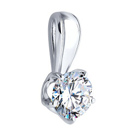 Подвеска Diamant - Золото 585, Фианит (арт. 52-130-00099-1)