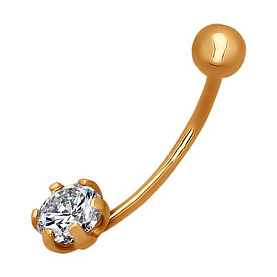 Пирсинг SOKOLOV - Золото 375, Фианит (арт. 060139-4)