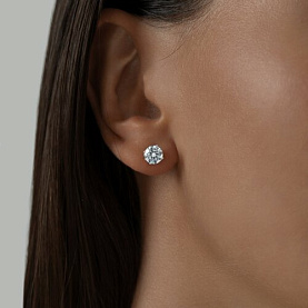 Серьги SOKOLOV - Серебро 925, Фианит (арт. 94025227)