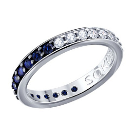 Кольцо SOKOLOV - Серебро 925, Фианит (арт. 94015015)