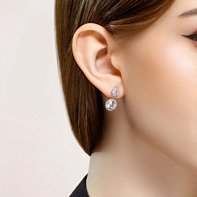 Серьги SOKOLOV - Серебро 925, Фианит (арт. 94021435)