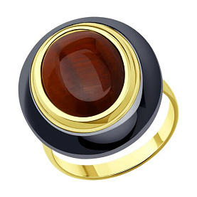 Кольцо Diamant - Серебро 925, Тигровый глаз (арт. 93-310-01694-1)