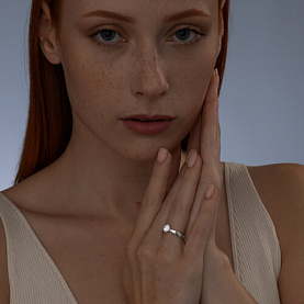 Кольцо SOKOLOV - Серебро 925, Фианит (арт. 94011489)