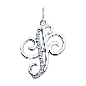 Подвеска Diamant - Серебро 925, Фианит (арт. 94-130-02010-1)