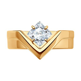 Кольцо SOKOLOV - Серебро 925, Фианит (арт. 93010884)