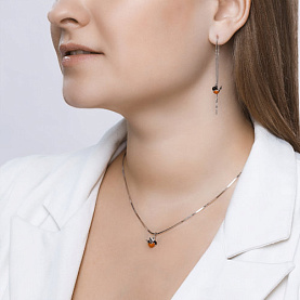 Серьги SOKOLOV - Серебро 925, Эмаль (арт. 94021855)