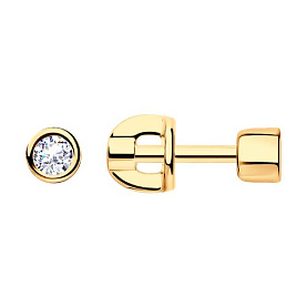 Серьги SOKOLOV - Серебро 925, Фианит (арт. 93021182)