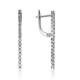 Серьги Platinum Lab. - Платина 950 (арт. ПС-044-01)