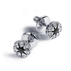 Серьги Platinum Lab. - Платина 950 (арт. ПС-276Ч-01)