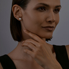 Серьги SOKOLOV - Серебро 925, Фианит (арт. 94025794)