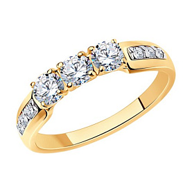 Кольцо SOKOLOV - Серебро 925, Фианит (арт. 93010807)