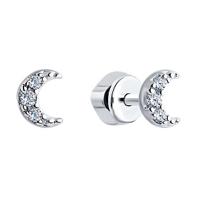 Серьги SOKOLOV - Серебро 925, Фианит (арт. 94025912)