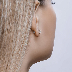 Серьги SOKOLOV - Серебро 925, Фианит (арт. 94021720)