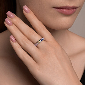 Кольцо SOKOLOV - Серебро 925, Фианит (арт. 94014105)