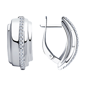 Серьги Diamant - Серебро 925, Фианит (арт. 94-120-00426-1)