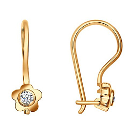 Серьги SOKOLOV - Серебро 925, Фианит (арт. 93020443)