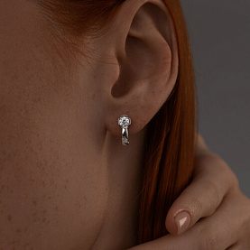 Серьги SOKOLOV - Серебро 925, Фианит (арт. 94025664)