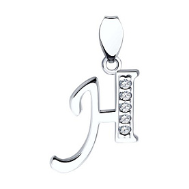 Подвеска SOKOLOV - Серебро 925, Фианит (арт. 94030457)