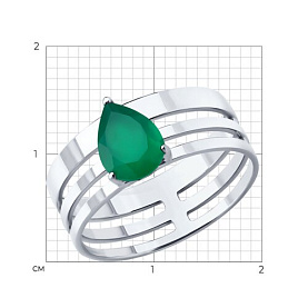 Кольцо SOKOLOV - Серебро 925, Агат (арт. 92014725)