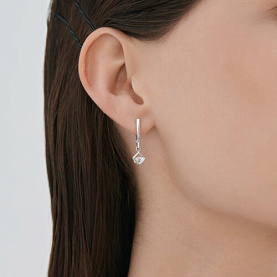 Серьги SOKOLOV - Серебро 925, Фианит (арт. 94027087)