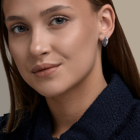 Серьги SOKOLOV - Серебро 925, Фианит (арт. 94027544)