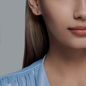 Серьги SOKOLOV - Серебро 925, Фианит (арт. 94025935)