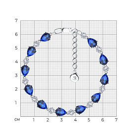 Браслет SOKOLOV - Серебро 925, Фианит (арт. 94051001)