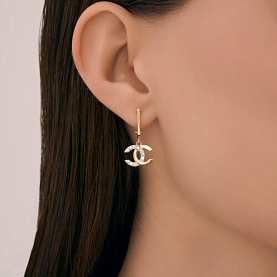 Серьги Diamant - Золото 585, Фианит (арт. 51-121-02988-1)