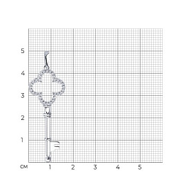 Подвеска Diamant - Серебро 925, Фианит (арт. 94-130-01014-1)