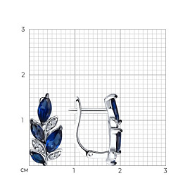 Серьги SOKOLOV - Серебро 925, Фианит (арт. 94026510)