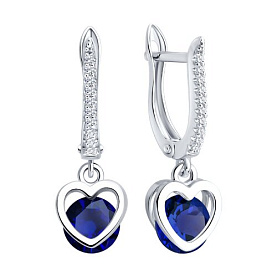 Серьги SOKOLOV - Серебро 925, Фианит (арт. 94026264-91)