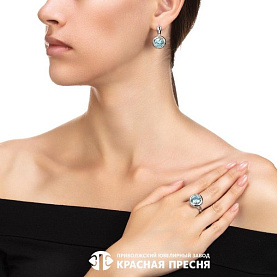 Кольцо Красная пресня - Серебро 925, Фианит (арт. 23814946Пл3)