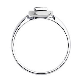 Кольцо Diamant - Серебро 925, Керамика, Фианит (арт. 94-110-01265-2)