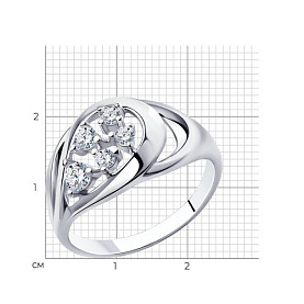 Кольцо Diamant - Серебро 925, Фианит (арт. 94-110-00547-1)