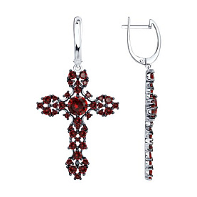 Серьги SOKOLOV - Серебро 925, Фианит (арт. 94027499)