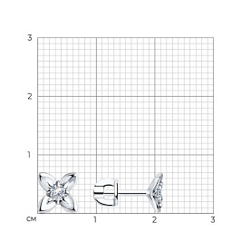 Серьги SOKOLOV - Серебро 925, Фианит (арт. 94025994)