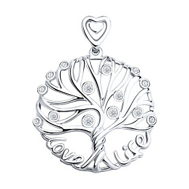 Подвеска SOKOLOV - Серебро 925, Фианит (арт. 94031634)